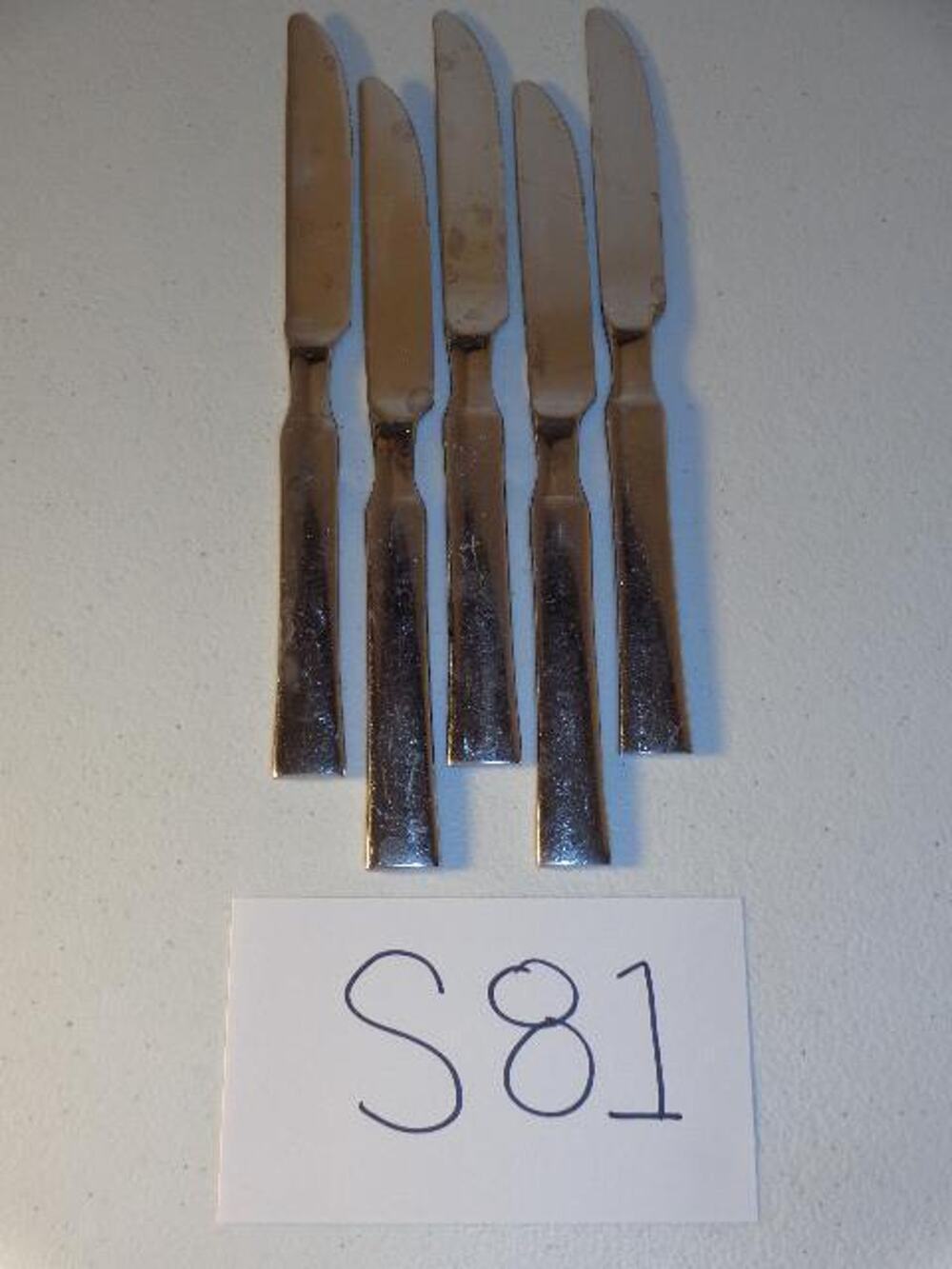 5 Oneida Purity French Solid Dinner Knives Stainless Glossy 18/0 -0516S81